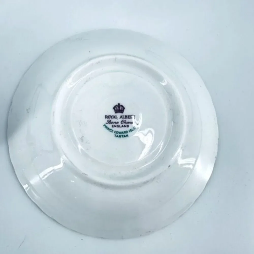 Royal Albert Fine Bone China England Tartan Prince Edward Isle‎ Cup & Saucer Set